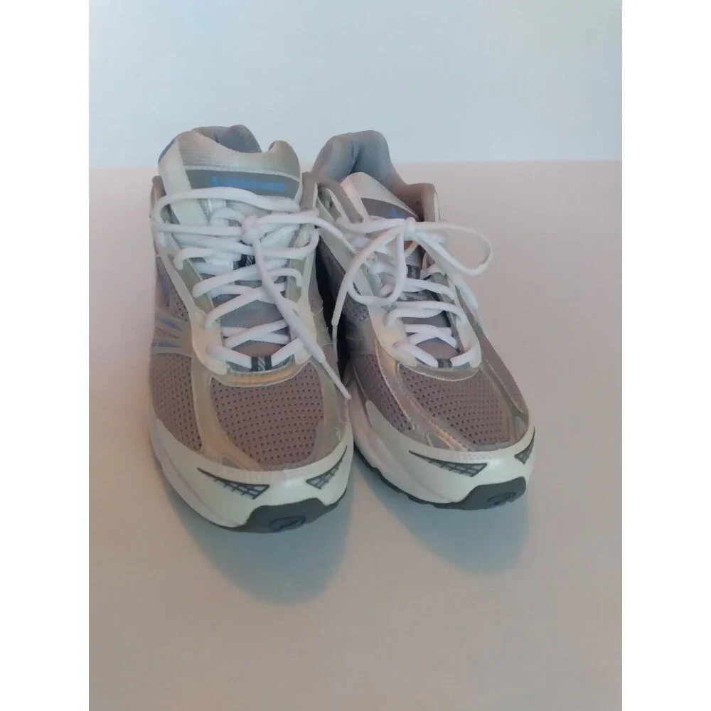 Athletic Running Shoes Mesh Breathable Training Sneakers Grey‎ & White